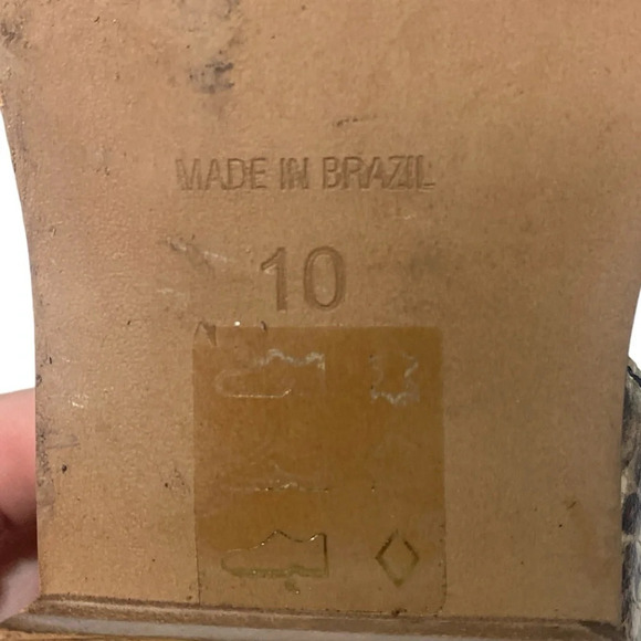 Madewell The Marisa D’Orsay Flat In Snake Embossed Leather size 10 - Picture 5 of 8